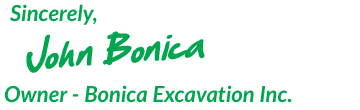 John Bonica - Owner of Bonica Excavation